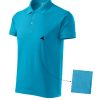 Koszulka polo męska Cotton P024205F turkus Koszulka polo męska Cotton P024205F turkus
