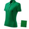 Koszulka polo damska Cotton P026103F zieleń trawy