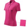 Koszulka polo damska Cotton P026103F czerwień purpurowa