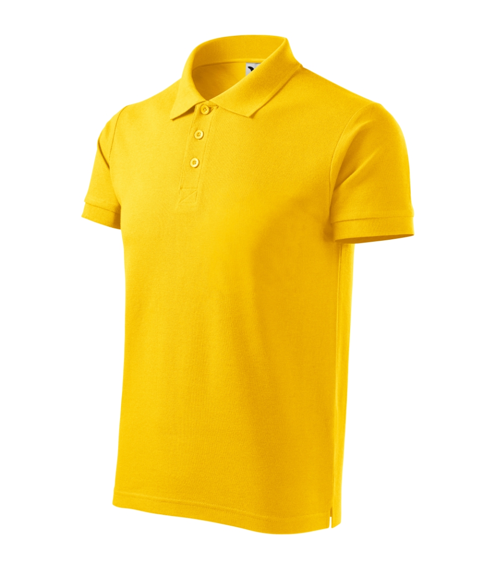 Koszulka polo męska Cotton Heavy P024091F żółty