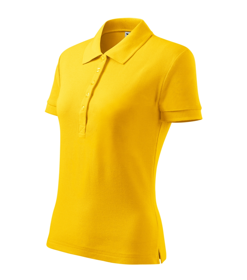 Koszulka polo damska Cotton Heavy P027000F żółty