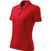 Koszulka polo damska Cotton Heavy P027000F czerwony