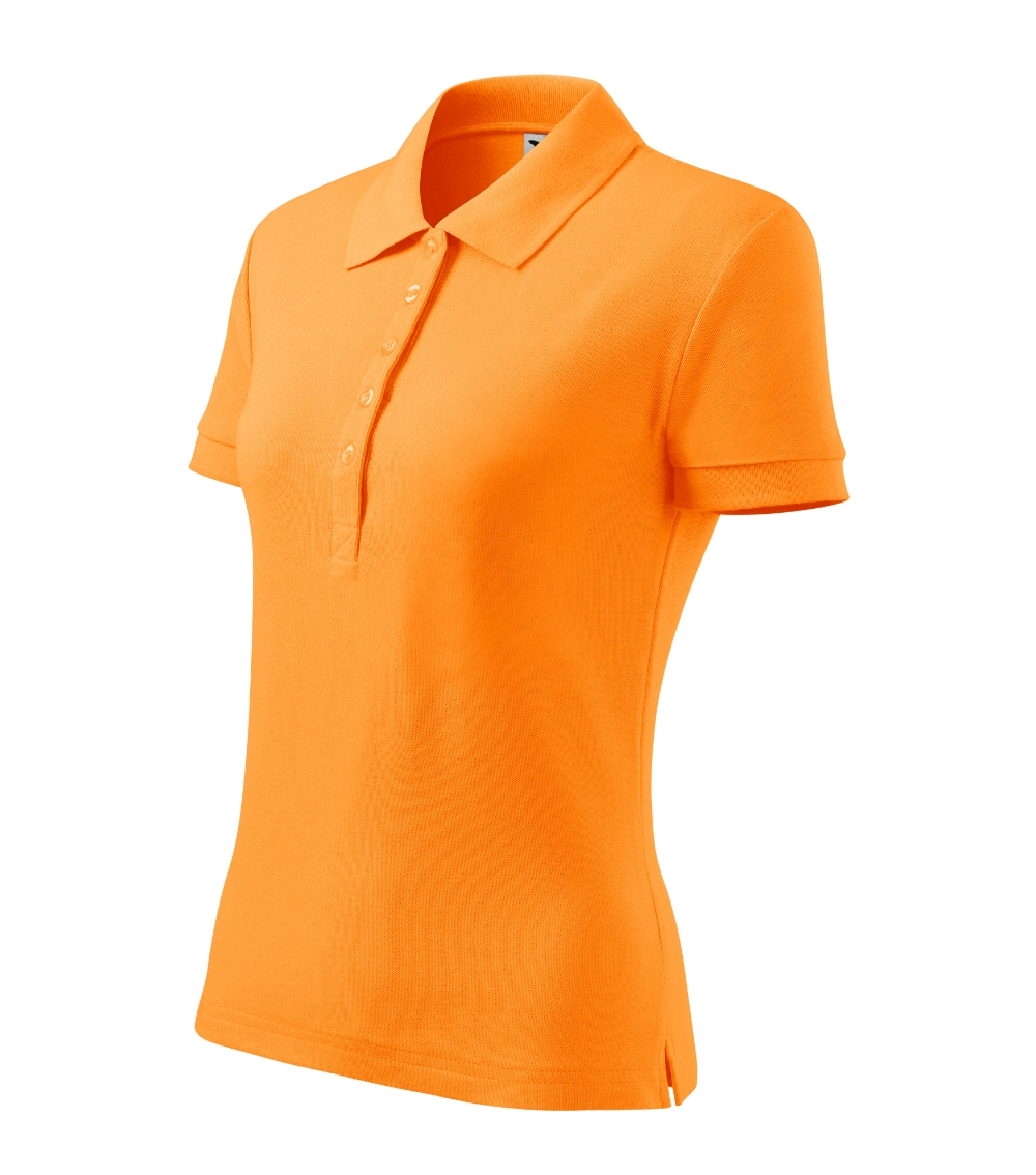 Koszulka polo damska Cotton Heavy P027000F mandarynkowy