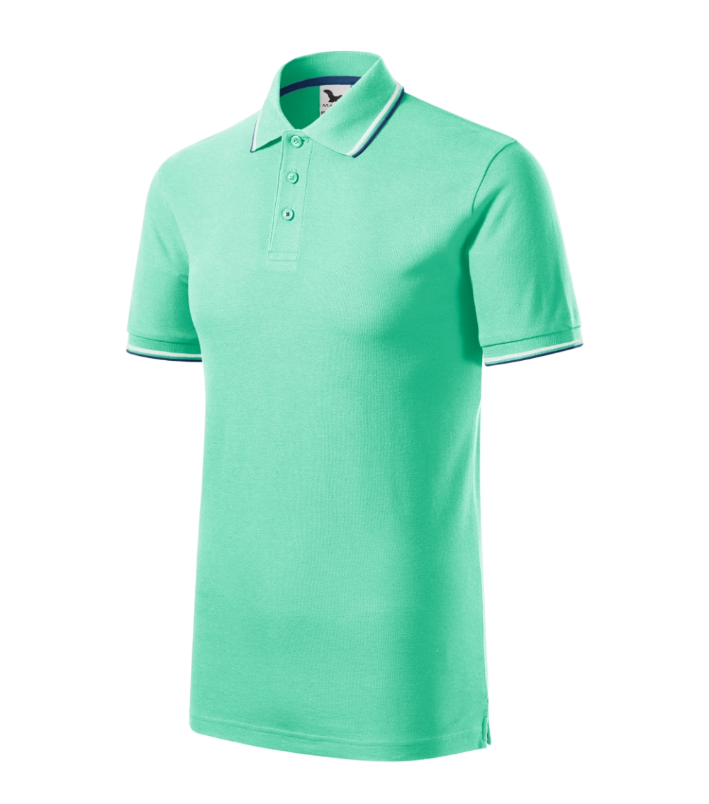 Koszulka polo męska Focus P044124F miętowy