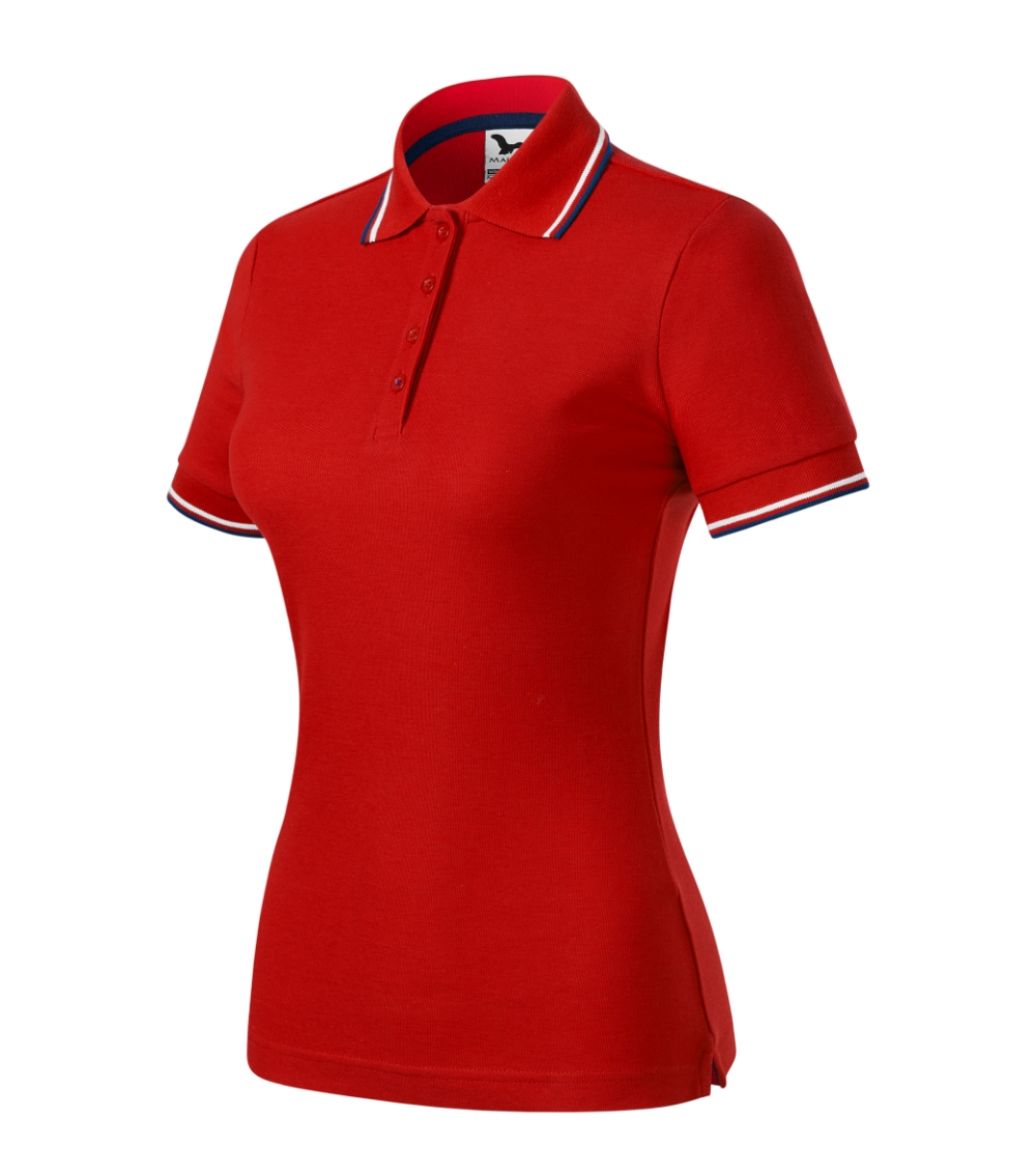 Koszulka polo damska Focus P044040F czerwony