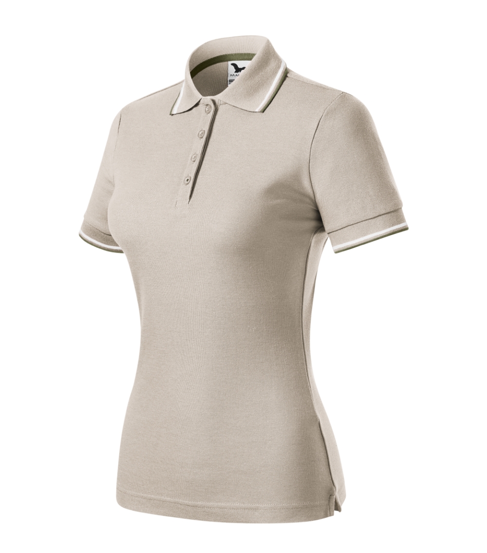 Koszulka polo damska Focus P044040F lodowo siwy