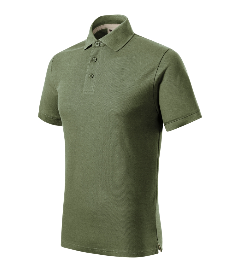 Koszulka polo męska Prime (GOTS) P051465F khaki