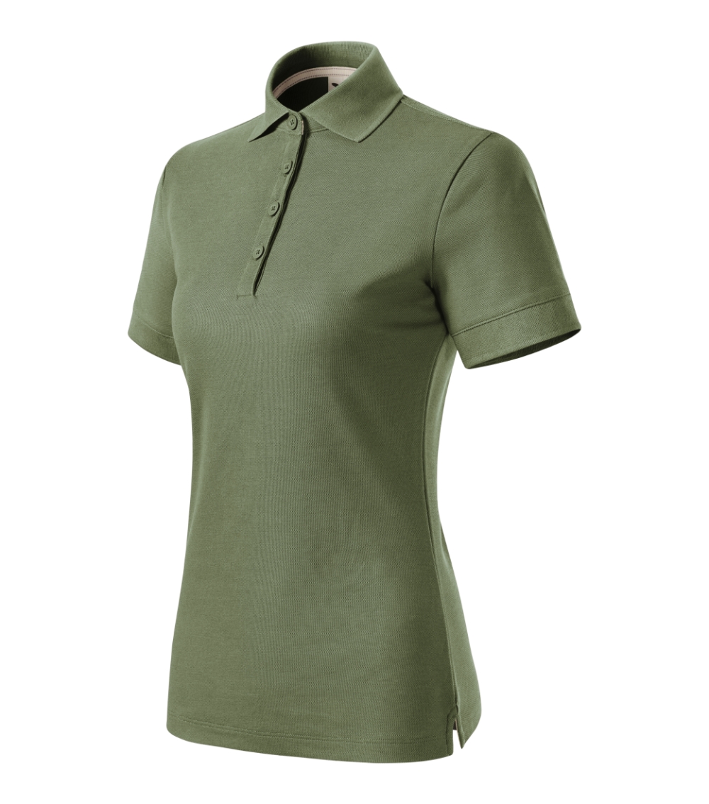 Koszulka polo damska Prime (GOTS) P051411F khaki