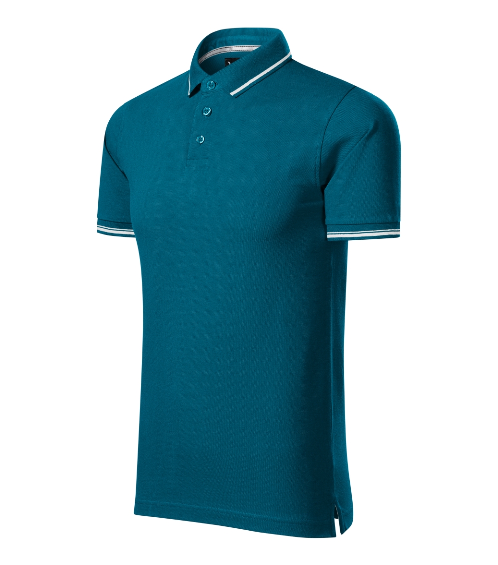 Koszulka polo męska Perfection plain P026519F petrol blue