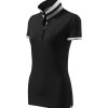 Koszulka polo damska Collar Up P027897F czarny