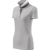 Koszulka polo damska Collar Up P027897F silver gray