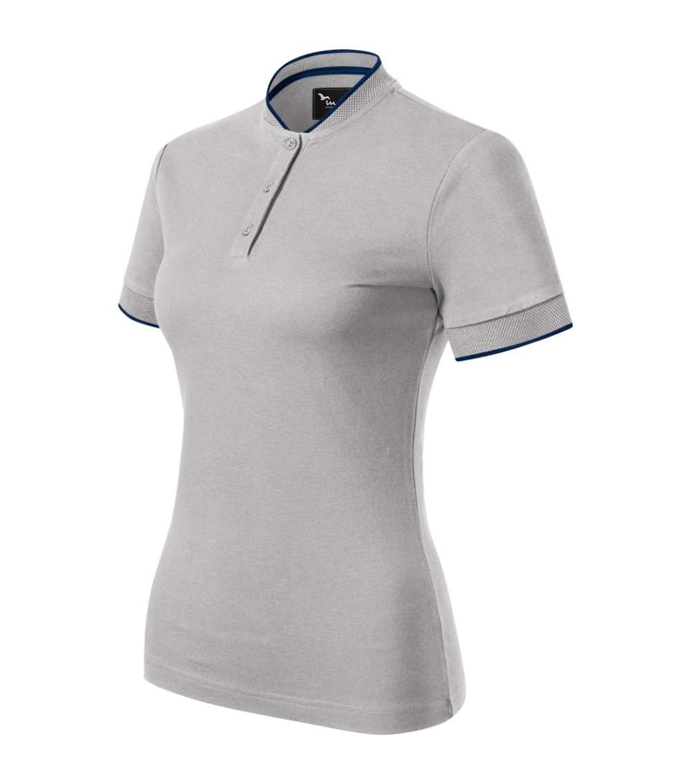 Koszulka polo damska Diamond P050564F silver gray