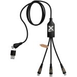 SCX.design C50 kabel szybkiego ładowania 5 w 1 o mocy 100 W/5 A z wyświetlaczem cyfrowym P099979C