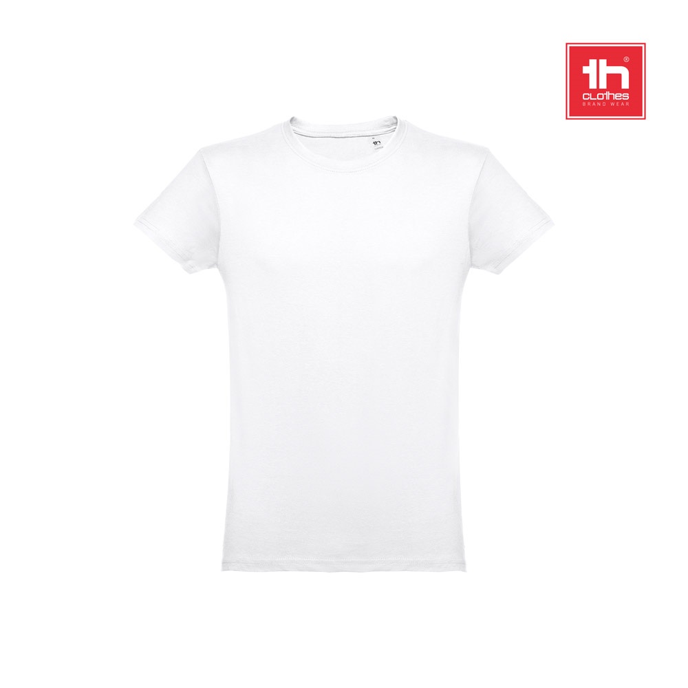 THC LUANDA WH. T-shirt męski z bawełny rurkowej. Kolor biały P032108S ST-30101-W