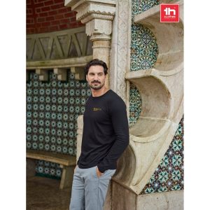 THC BUCHAREST. Męski t-shirt z długim rękawem P032750S ST-30124-W