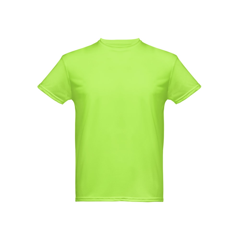 THC NICOSIA. Męski sportowy t-shirt P032817S fluorescencyjny zielony