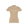THC EVE. Damski polo t-shirt P033047S jasny brąz