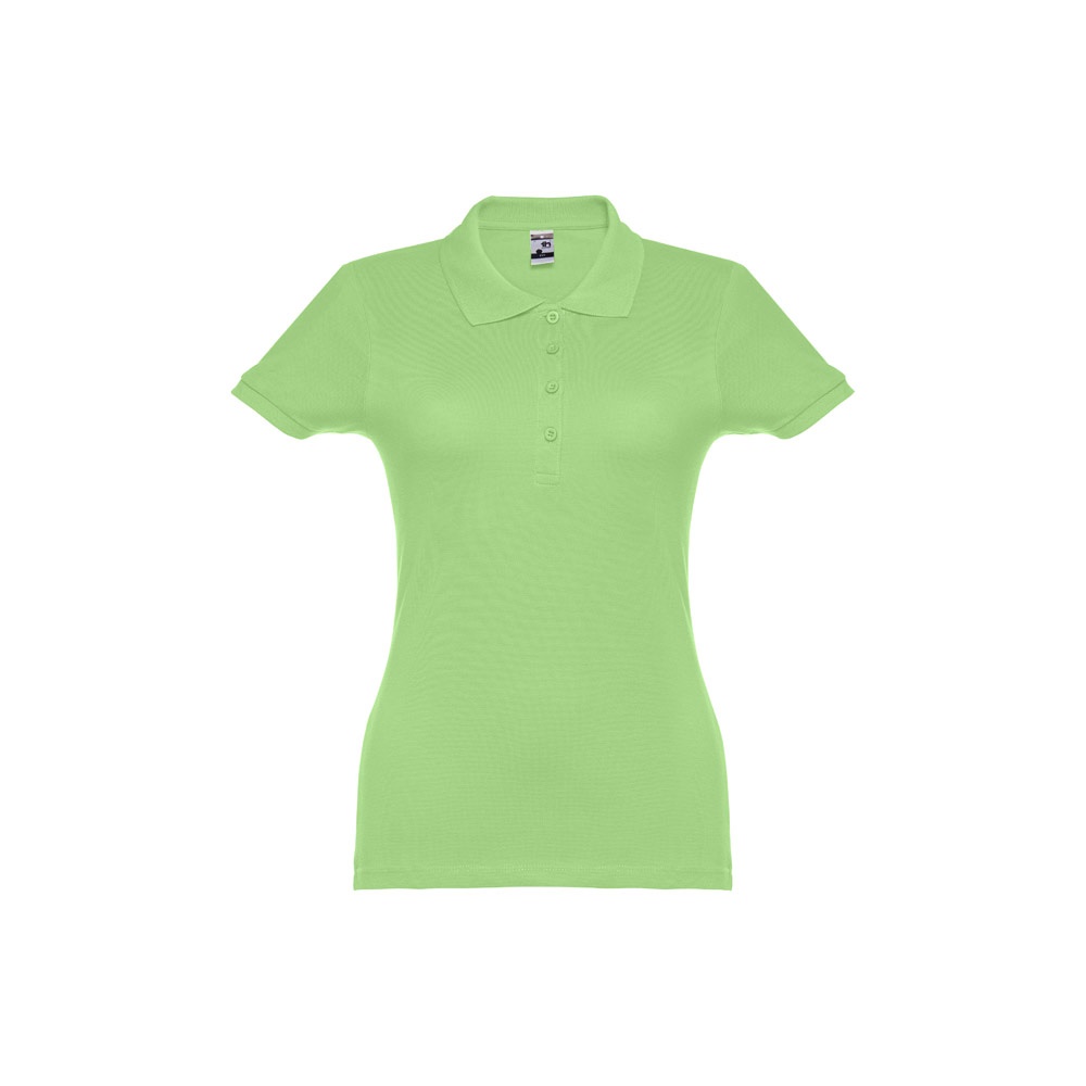THC EVE. Damski polo t-shirt P033047S jasnozielony