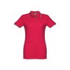 THC ROME WOMEN. Damski slim fit polo t-shirt P033187S czerwony