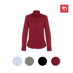 THC PARIS WOMEN. Popelinowa koszula z długim rękawem dla kobiet P033372S ST-30152-W