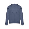 THC AMSTERDAM. Męska bluza z bawełny i poliestru P033582S niebieski melanż