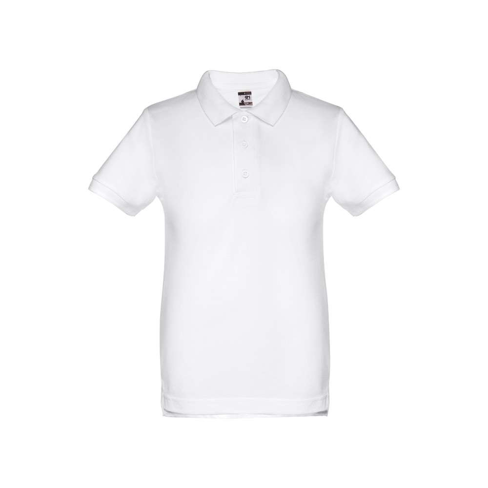 THC ADAM KIDS WH. Koszulka polo z krótkim rękawem dla dzieci (unisex). Kolor biały P033894S biały