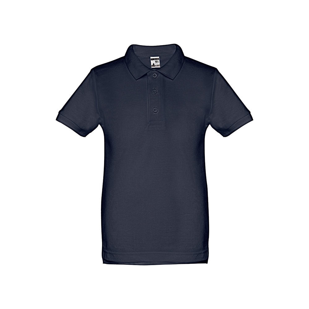 THC ADAM KIDS. Bawełniana koszulka polo z krótkim rękawem dla dzieci (unisex) P033900S granatowy