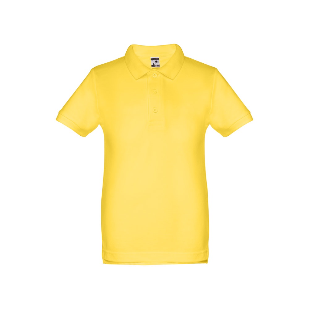 THC ADAM KIDS. Bawełniana koszulka polo z krótkim rękawem dla dzieci (unisex) P033900S żółty