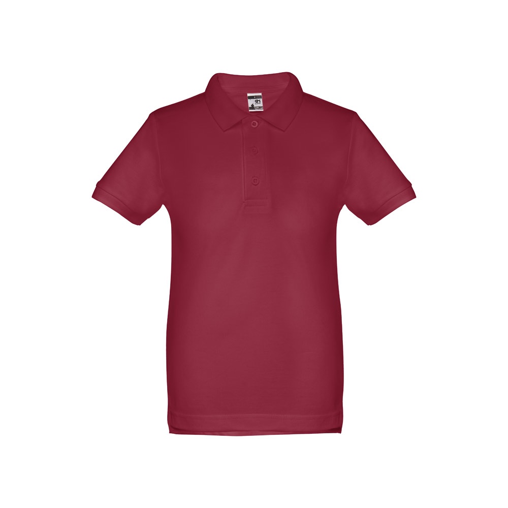 THC ADAM KIDS. Bawełniana koszulka polo z krótkim rękawem dla dzieci (unisex) P033900S burgund