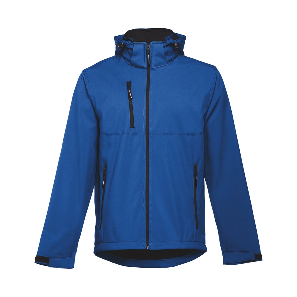 THC ZAGREB. Męska kurtka softshell z poliestru i elastanu P034038S szafirowy