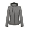 THC ZAGREB WOMEN. Damska kurtka softshell taliowana P034078S szary