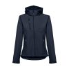THC ZAGREB WOMEN. Damska kurtka softshell taliowana P034078S granatowy