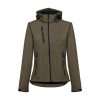 THC ZAGREB WOMEN. Damska kurtka softshell taliowana P034078S wojskowy zielony