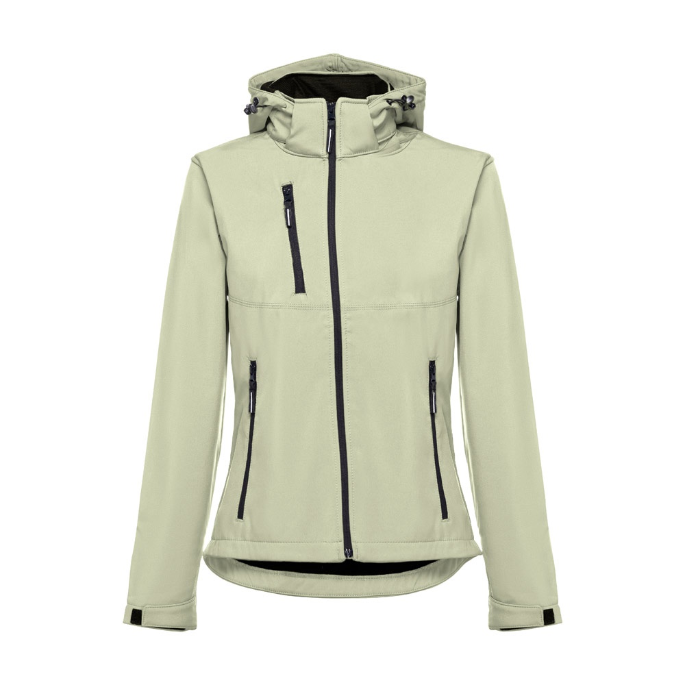 THC ZAGREB WOMEN. Damska kurtka softshell taliowana P034078S pastelowy zielony