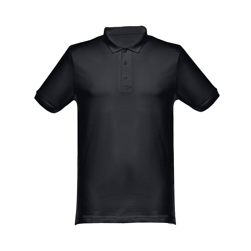THC MONACO. Męski polo t-shirt P034167S czarny