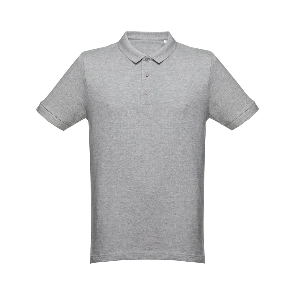 THC MONACO. Męski polo t-shirt P034167S jasnoy szary melanż