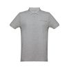 THC DHAKA. Męski polo t-shirt P034367S jasnoy szary melanż