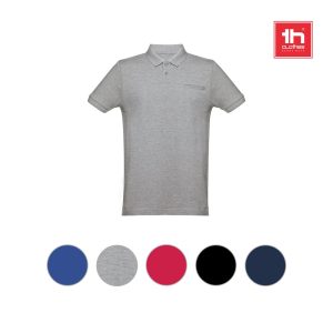 THC DHAKA. Męski polo t-shirt P034367S ST-30208-W