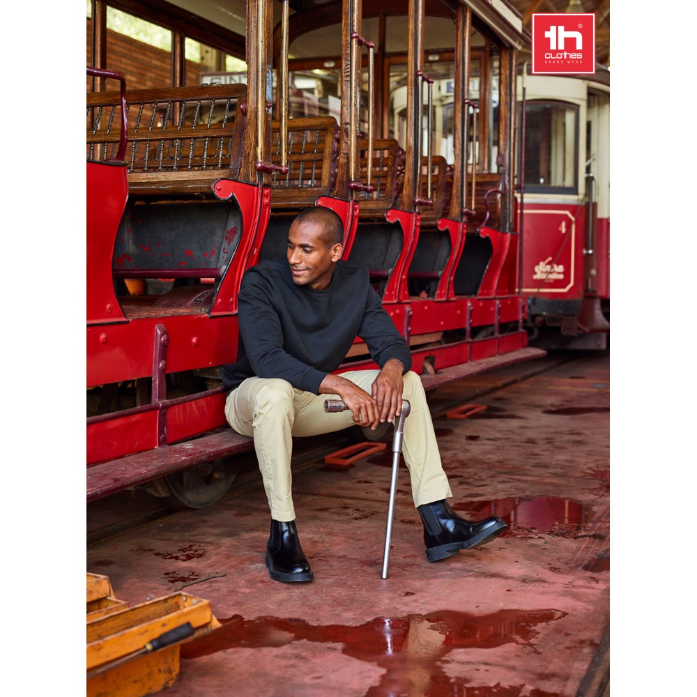 THC TALLINN. Spodnie z bawełny i elastanu P034467S ST-30247-W THC TALLINN. Spodnie z bawełny i elastanu P034467S ST-30247-W