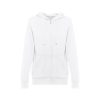 THC AMSTERDAM WOMEN WH. Bluza damska z kapturem i pełnym zamkiem P040626S biały