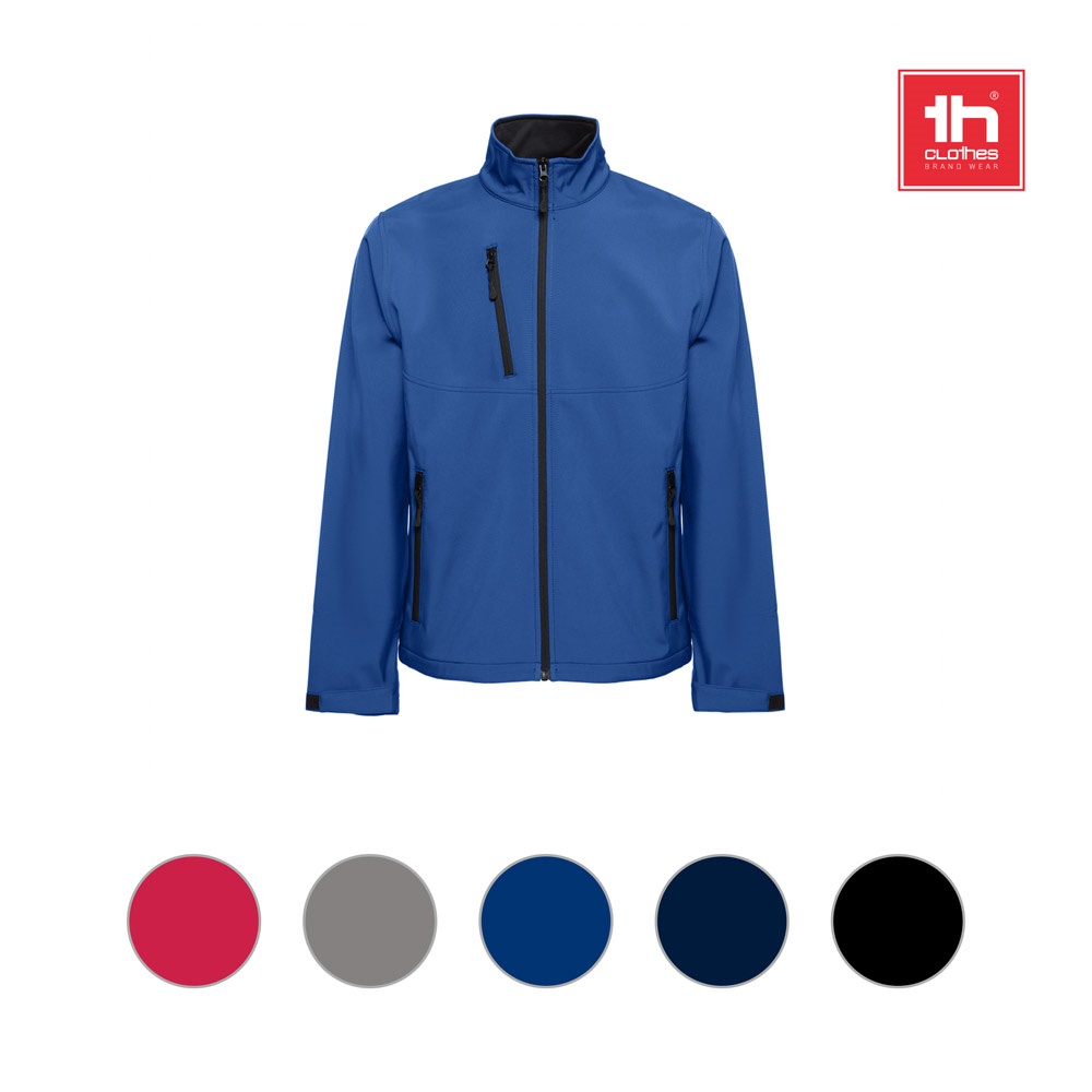 THC EANES. Kurtka softshell (unisex) z poliestru i elastanu P040686S ST-30260-W