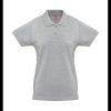 THC MONACO WOMEN. Damska koszulka polo P040721S jasnoy szary melanż
