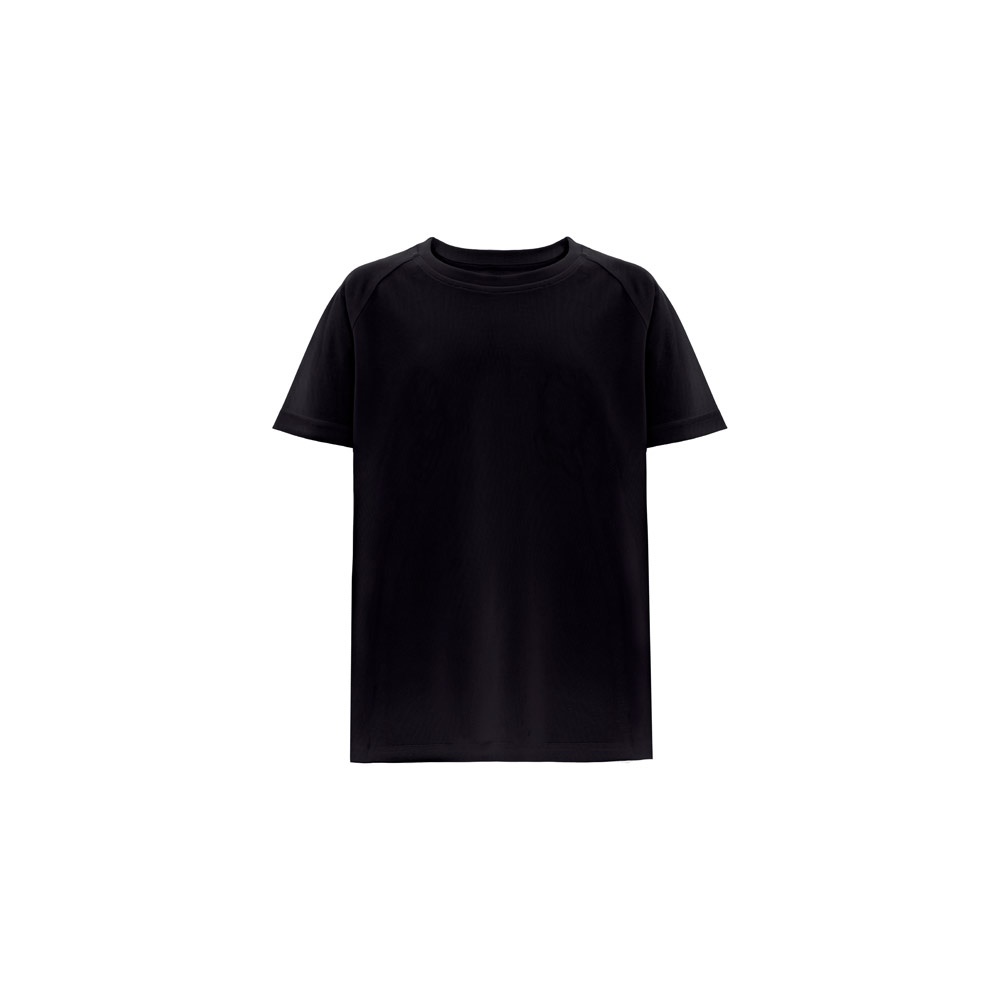 THC MOVE KIDS. T-shirt poliestrowy z krótkim rękawem dla dzieci P046261S czarny