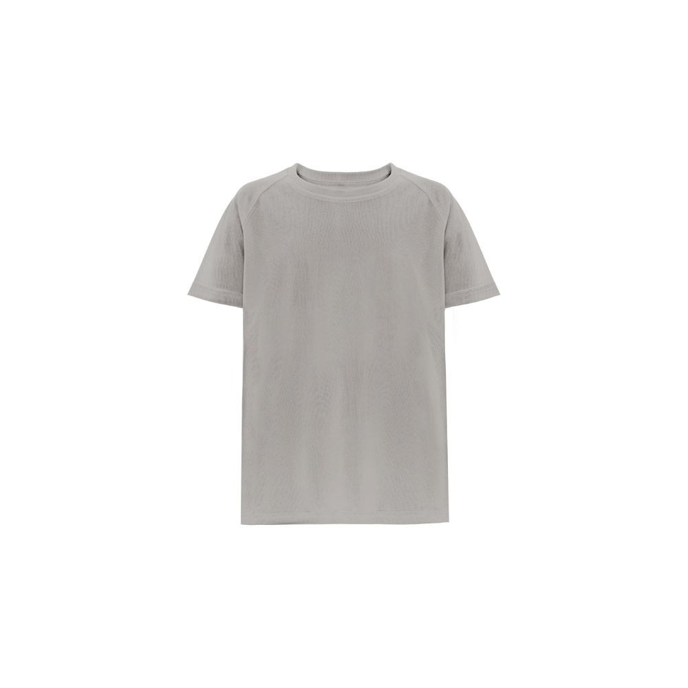 THC MOVE KIDS. T-shirt poliestrowy z krótkim rękawem dla dzieci P046261S jasnoszary