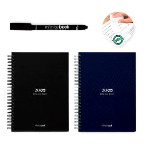STARTER KIT INFINITE PLANNER A5. Zestaw zawiera „Infinite Diary”, zestaw do czyszczenia, marker i uchwyt na marker P083910S ST-33202-W