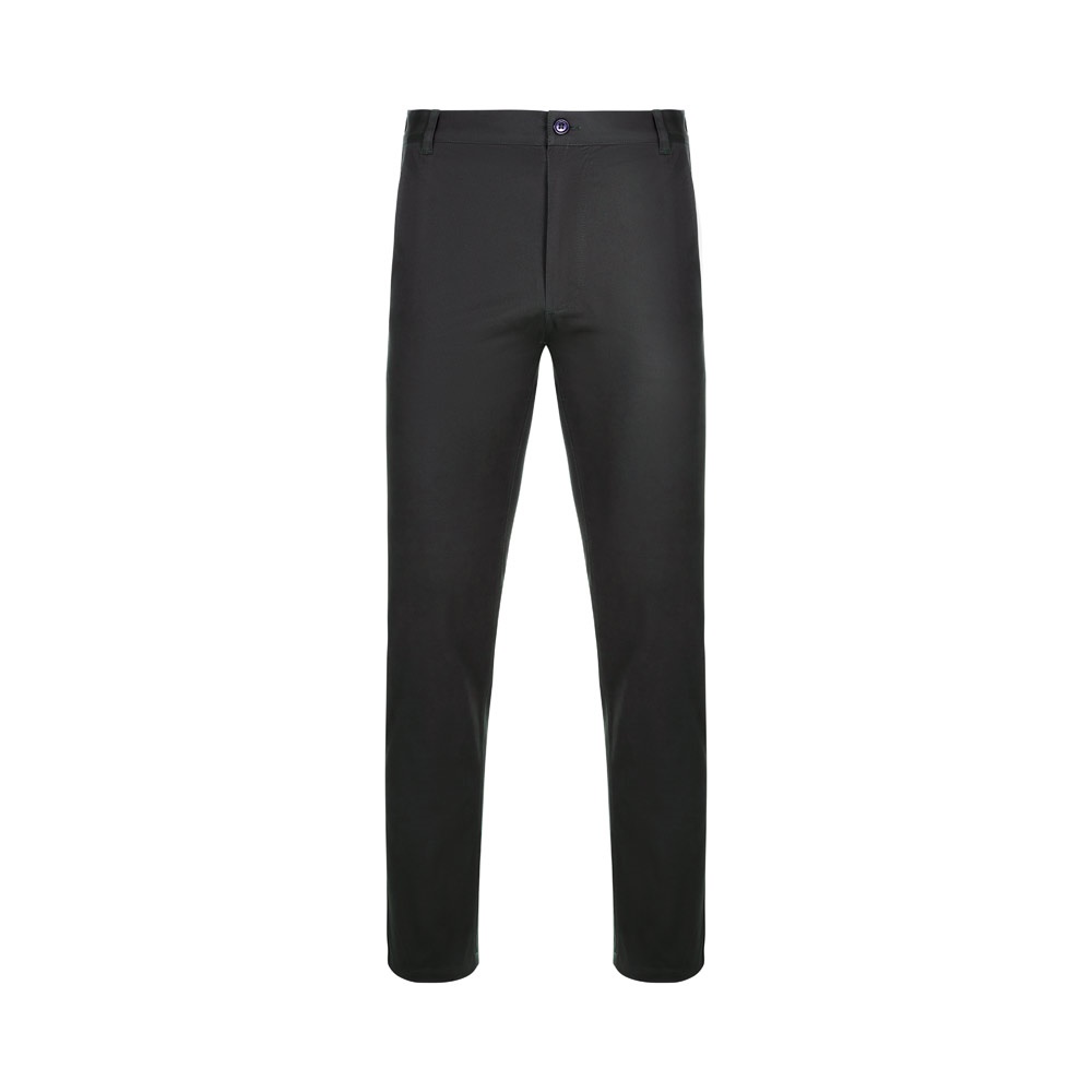 VL VISHNU. Elastyczne spodnie chino unisex (260 g/m²) z bawełny (98%) i elastanu (2%) P096909S czarny