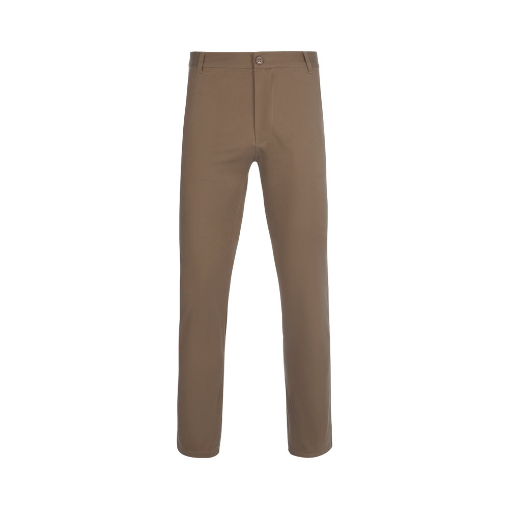 VL VISHNU. Elastyczne spodnie chino unisex (260 g/m²) z bawełny (98%) i elastanu (2%) P096909S jasny naturalny