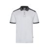 VL VELES. Dwukolorowa koszulka polo piqué (180 g/m²), krótki rękaw, bawełna (60%) i poliester (40%) P097382S biały