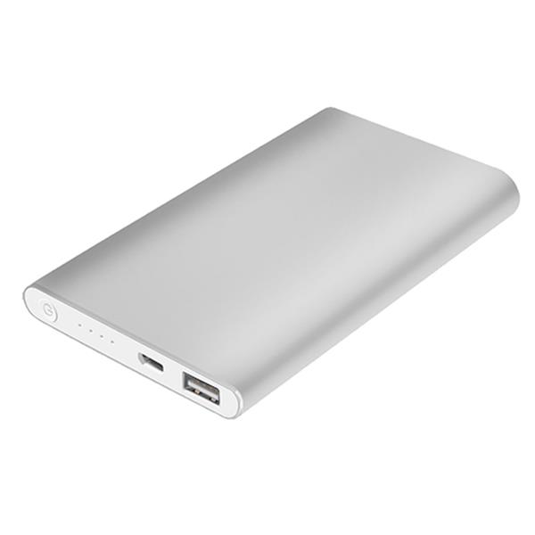 Aluminiowy power bank 4000 mAh / Powar P090614P light grey