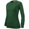 Bluza damska Merger P022005F zieleń butelkowa melanż